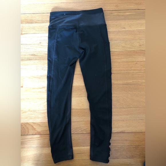 NWOT Justice Faux leather spandex and cotton leggings. - Picture 7 of 9